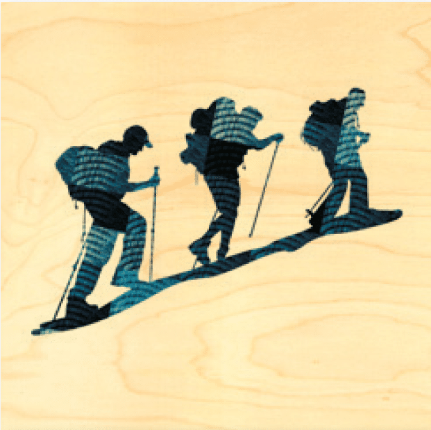 hironwoods-rando-poster-bois-30x30cm-d-co-montagne image 1