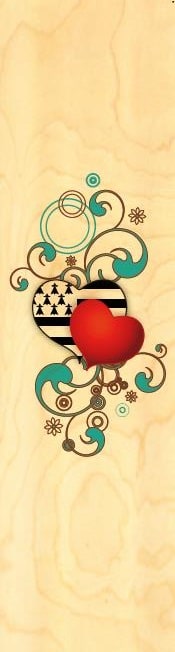 hironwoods-bretagne-2-coeurs-marque-page-bois-souvenir image 1