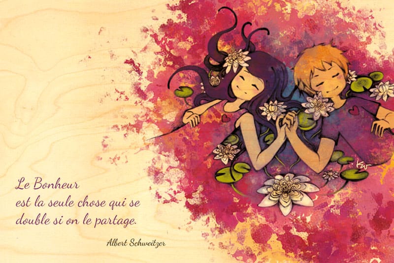 hironwoods-carte-bois-citation-amoureux-poncho-100x150mm image 1