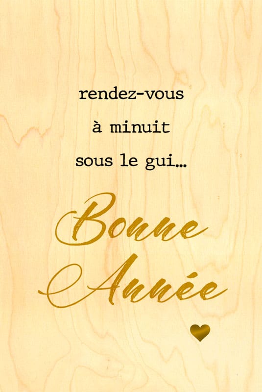 hironwoods-cartes-en-bois-sous-le-gui-carte-voeux-100x150mm image 1