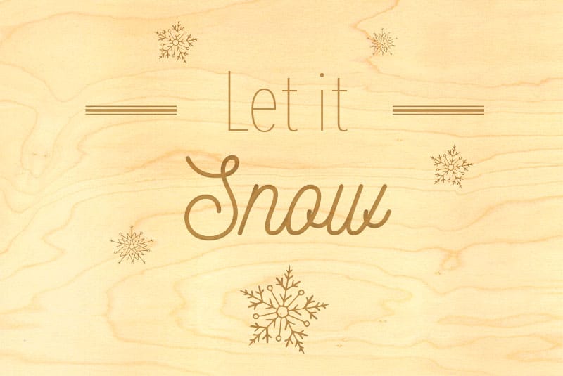 hironwoods-let-it-snow-carte-de-v-ux-bois-100x150mm image 1