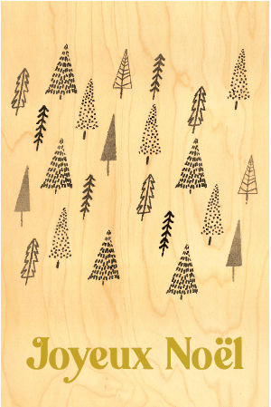 hironwoods-petits-sapins-carte-de-voeux-bois-joyeux-no-l image 1