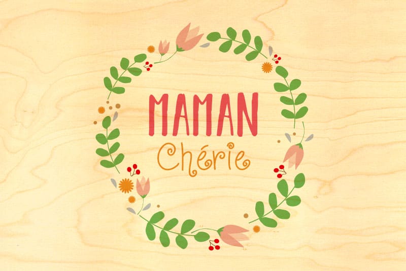 hironwoods-maman-ch-rie-carte-bois-100x150mm-f-te image 1
