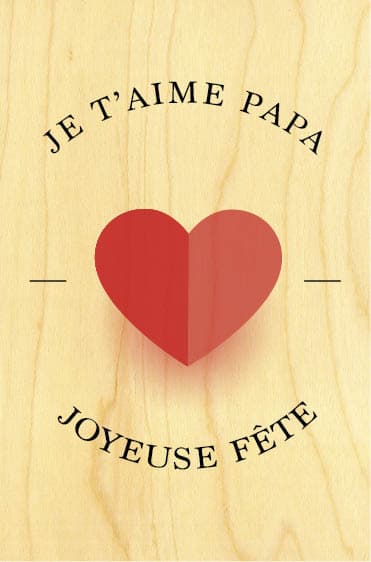 hironwoods-papa-coeur-carte-postale-bois-100x150mm image 1