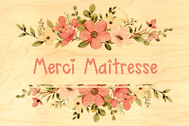 hironwoods-merci-ma-tresse-fleurs-carte-postale-bois-100x150mm image 1