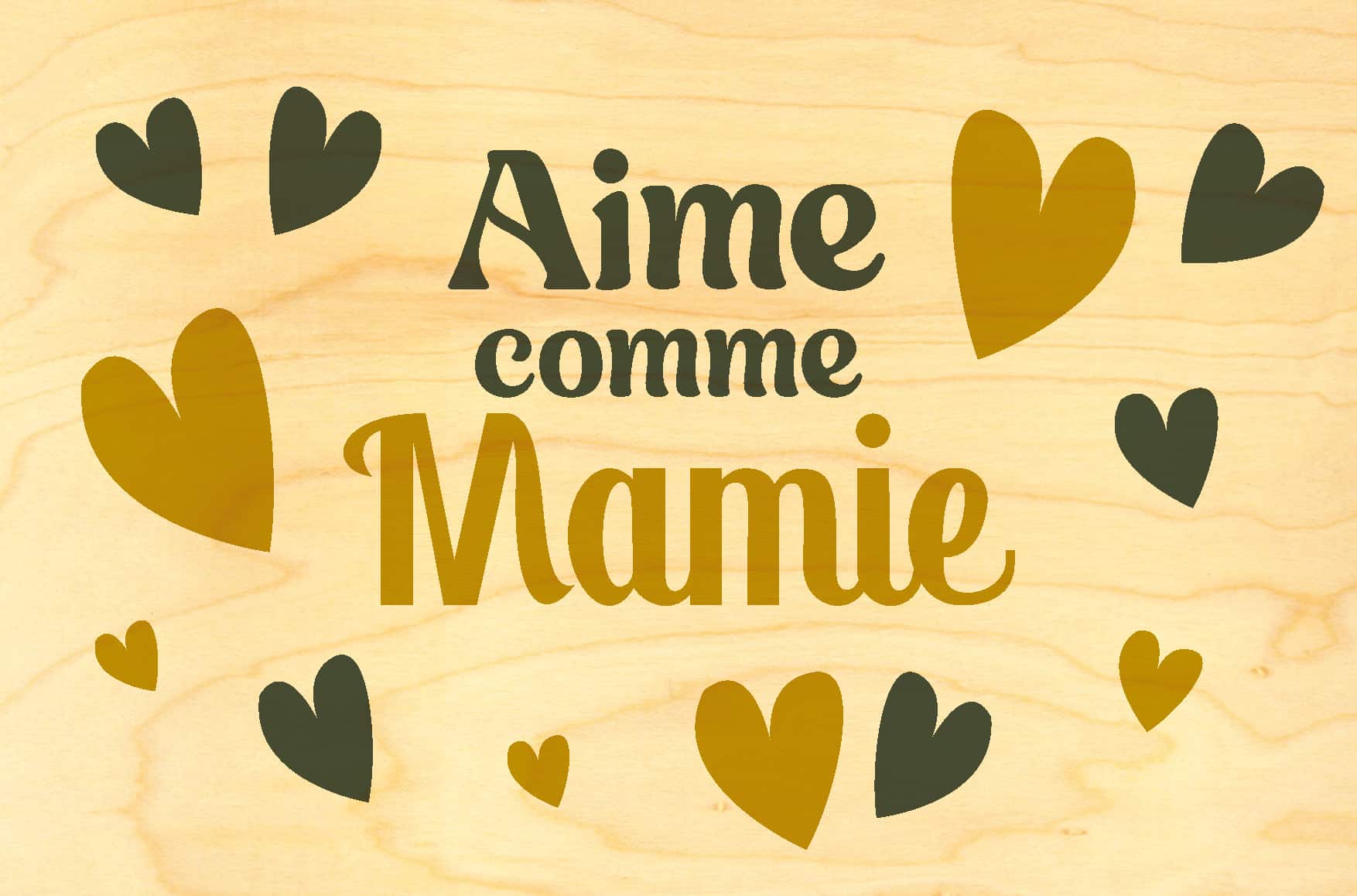 hironwoods-aime-comme-mamie-carte-bois-100x150mm-mamie image 1