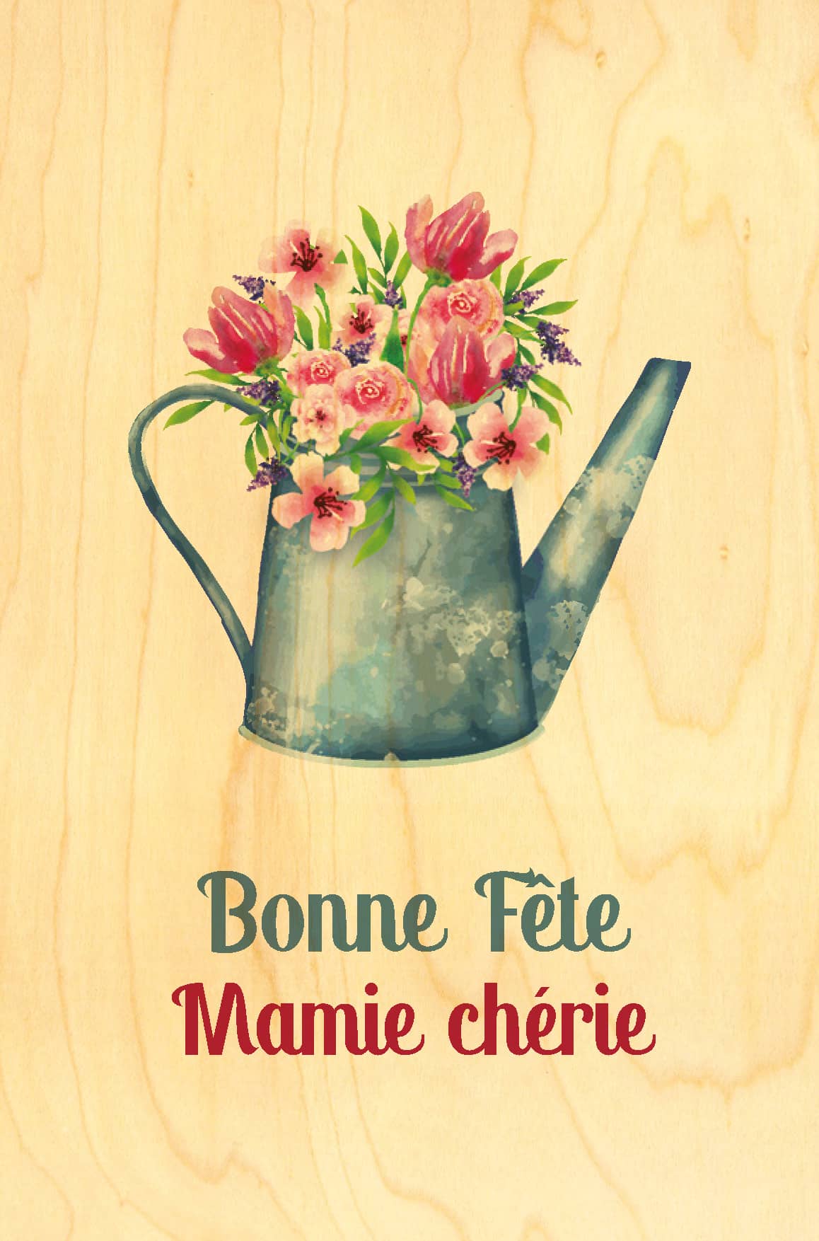 hironwoods-amour-mamie-ch-rie-carte-bois-100x150mm image 1