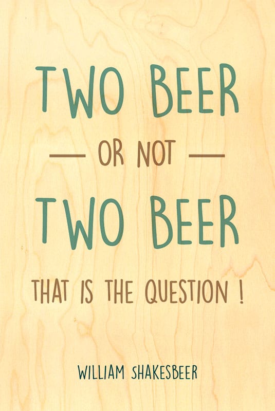 hironwoods-carte-happy-wood-two-beer-carte-postale-bois image 1