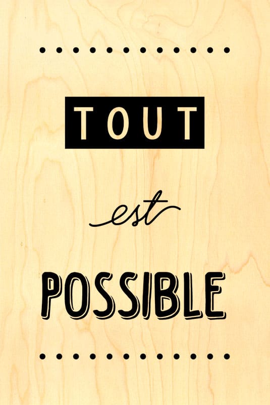 hironwoods-happy-wood-tout-est-possible-carte-postale-bois image 1