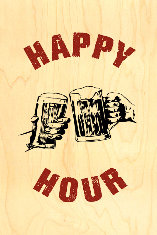hironwoods-happy-hour-carte-postale-bois-happy-wood image 1