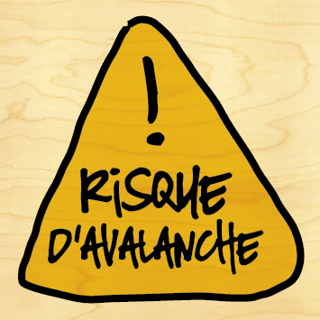 hironwoods-risque-avalanche-magnet-bois-carr-6x6cm-montagne image 1