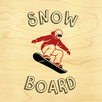 hironwoods-magnets-en-bois-snowboard-magnet-carr-6x6cm image 1