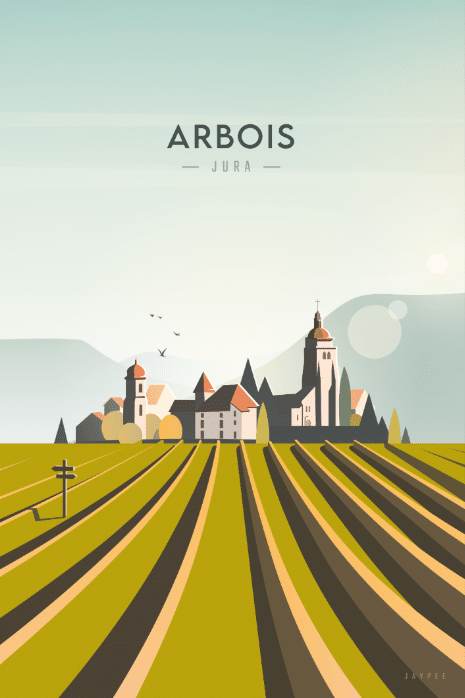 hironwoods-magnets-en-bois-arbois-magnet-illustration image 1