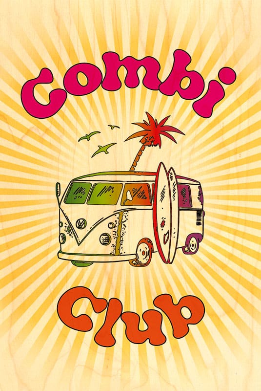 hironwoods-combi-club-surf-carte-postale-bois-100x150mm image 1