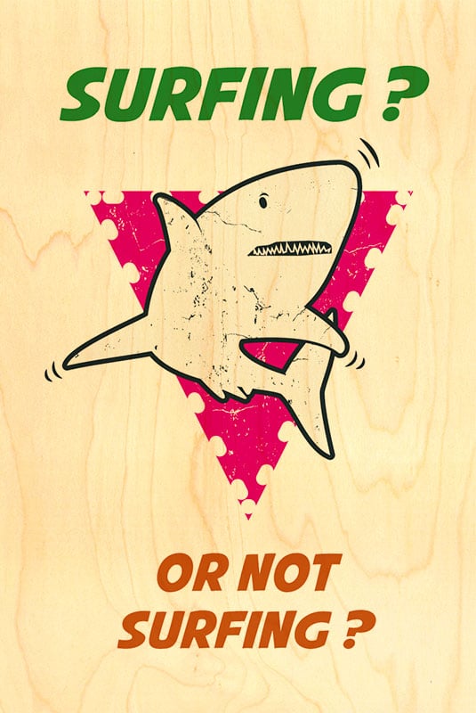 hironwoods-surfing-or-not-surfing-carte-postale-bois-surf image 1