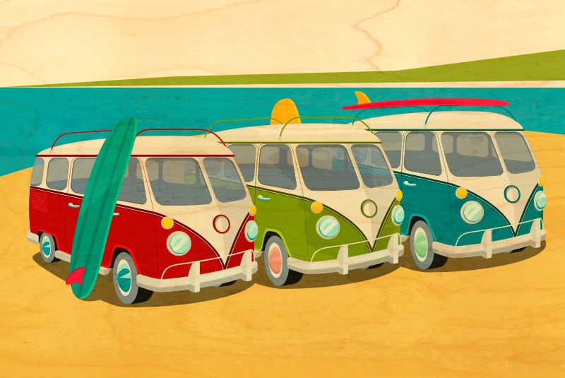 hironwoods-surf-3-combis-carte-postale-bois-10x15 image 1