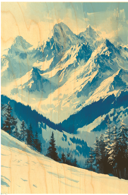hironwoods-magnets-montagne-bleue-magnet-bois-paysage image 1