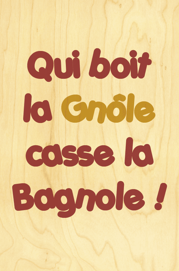 hironwoods-carte-postale-bois-gnole-bagnole-100x150mm image 1