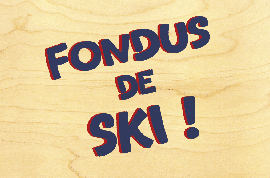 hironwoods-fondus-de-ski-carte-postale-bois-100x150mm-humour image 1