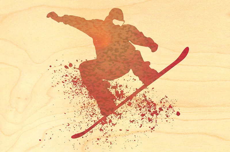 hironwoods-carte-postale-bois-ski-snow-graffiti-100x150mm image 1