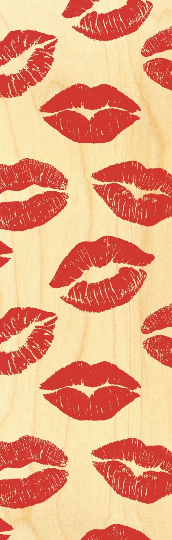 hironwoods-marque-page-bois-kiss-l-vres-rouge-cadeau image 1