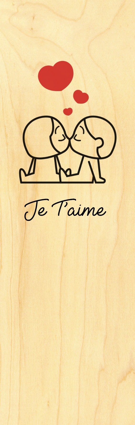 hironwoods-marque-pages-je-t-aime-marque-page-bois image 1