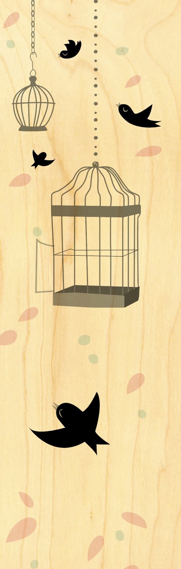 hironwoods-marque-pages-oiseau-cage-marque-page-bois image 1