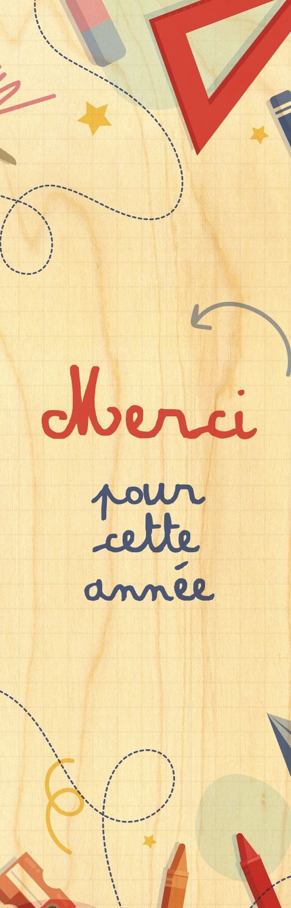 hironwoods-marque-pages-merci-pour-cette-ann-e-marque-page-bois image 1
