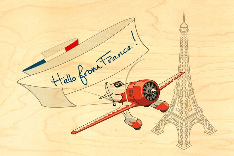 hironwoods-cartes-postales-paris-banderole-carte-postale-bois-100x150mm image 1