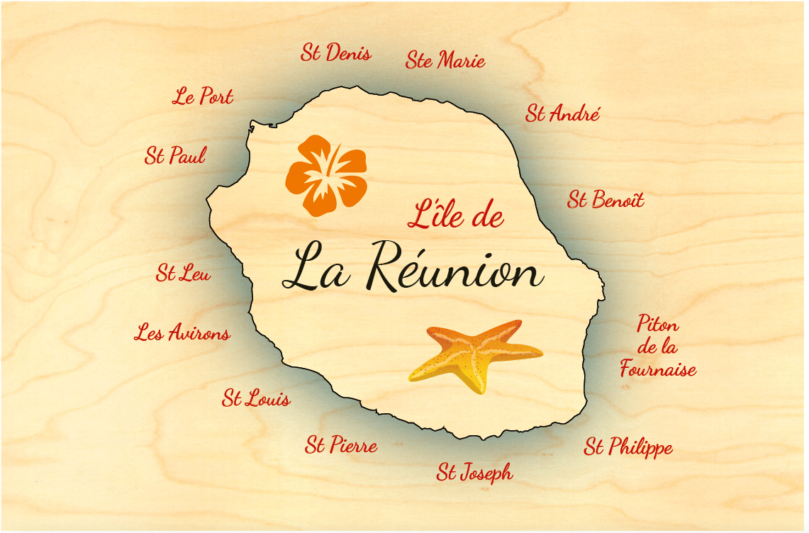 hironwoods-carte-postale-r-union-plages-carte-bois-100x150mm image 1