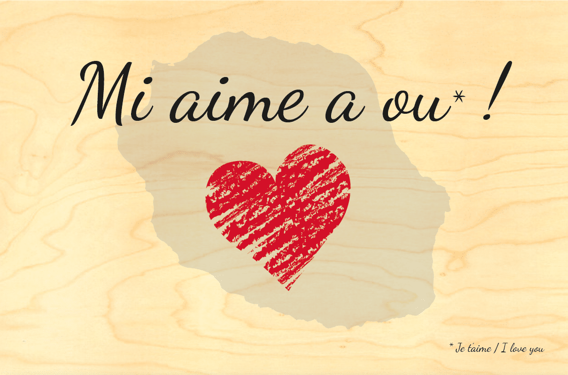 hironwoods-mi-aime-a-ou-carte-postale-bois-r-union image 1