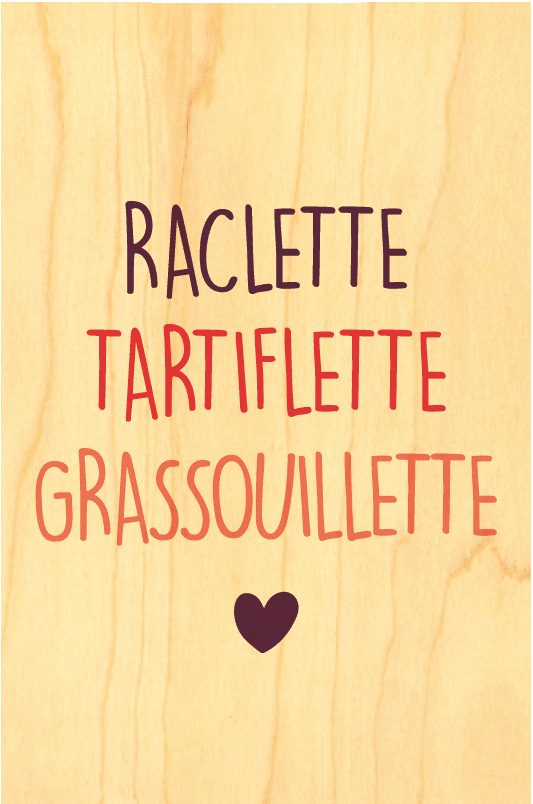 hironwoods-carte-postale-bois-raclette-tartiflette-100x150mm image 1