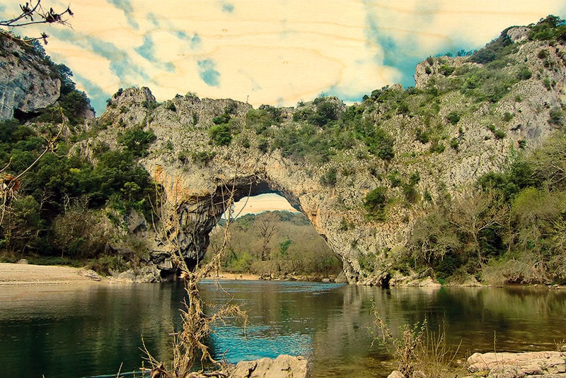 hironwoods-carte-postale-bois-pont-d-arc-horizontale-100x150 image 1
